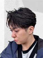 アノ(Ano.)&nbsp;大分ニュアンスパーマセンターパートフェザーパーマ毛流れパーマ