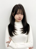 アマトウキョウスマートサロン(AMA TOKYO×Smart Salon) くびれレイヤー/顔まわりカット/レイヤーカット/小顔ヘア