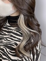 ファイン 三笠店(Fine)&nbsp;韓国風◎インナーカラー×顔周りレイヤーロング