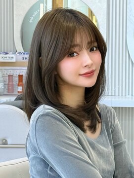 アフロートリノ(AFLOAT Leino) 上品な大人レイヤー　結べるミディアムレイヤー