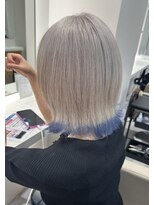 アイトーキョー 名古屋2nd(AI TOKYO) レイヤーボブ/ホワイト/シルバー/グレー/顔周り/栄/矢場町