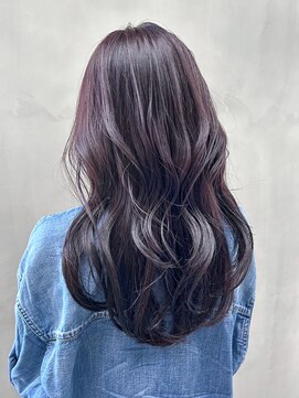 シオン(shion) ロング韓国ヘアダークアッシュ似合わせカット_ba538281