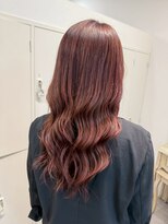 ロッカ(ROCCA)&nbsp;レディッシュブラウンの柔らかゆるウェーブデザインカラー