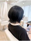 ブルーブラック　レイヤーボブ
