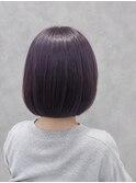【スタイル】ブルーバイオレット×ボブ
