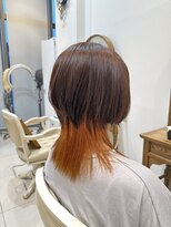 ヘアデザインロアール アリオ倉敷店(Hair Design Loire)&nbsp;くらげウルフ×推しカラーオレンジ