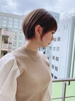 ロンド ストラーダ 心斎橋(Lond strada)&nbsp;ショート×ハイライト白髪ぼかし×愛され似合わせカット[心斎橋]