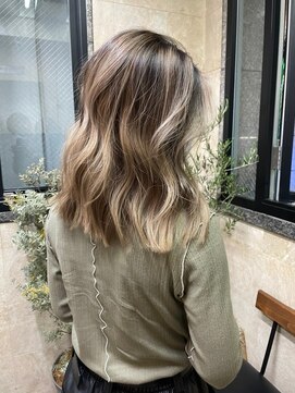 レニーバイエース(LANY by ACE) 【LANY横浜】ハイライト×切りっぱなし