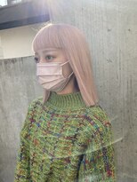 オンヌ(onnu)&nbsp;ケアブリーチを使用したホワイトピンクベージュ