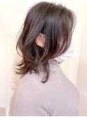 【パーマ】切りっぱなしの柔らかデジタルパーマデザイン