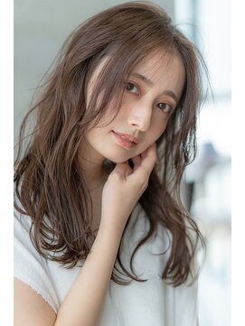 ケアリー 武蔵小杉(Carelly) 大人かわいい前髪セシルカットココアブラウンフリンジウェーブ