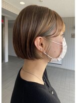 エンリー(ENlee)&nbsp;【とまべち】襟足ギリギリミニボブ×イヤリングカラー