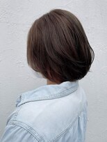 ロンド(Le rond)&nbsp;赤みのないアッシュブラウン×お顔周りスッキリのボブ