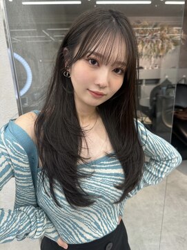 ロンド マーレ 天神大名店(Lond mare) 大人可愛いガーリーチョコレートアッシュ韓国ハイレイヤーカット