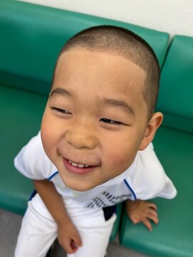 ヘアーサロンサトウ キッズスタイル ＃平井＃理容室＃バーバー＃メンズ