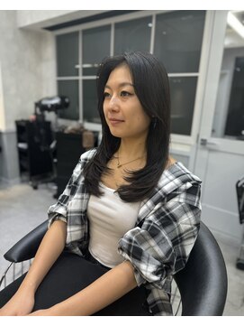 ロンドアヴァントゥス 池袋(Lond aventus) 韓国レイヤー/韓国風/ボブ/髪質改善/黒髪/ブリーチなし〔池袋〕