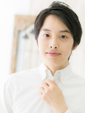 ミスターアンドミセス ファミリーカットサロンビーンズ 草加店(Mr&Mrs Beans) アッシュオリーブでビジカジ◎ラフなアンニュイヘアF草加