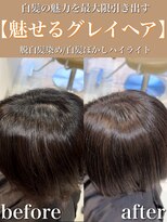 アッシュ 大泉学園店(Ash)&nbsp;魅せるグレイヘア×マロンベージュ