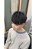 ツーブロックショート