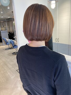シェノン 赤羽店(CHAINON) 顎ラインミニボブ明るめブラウンベージュ赤羽美容室