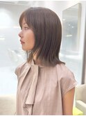 結べるナチュラルくびれボブ／まろやかチャコールブラウン