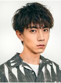 ツイストスパイラルパーマ波巻きスパイラルパーマメンズマッシュ