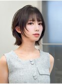 くびれヘア/顔周り/韓国/ボブ/レイヤーカット/前髪/カラー/池袋