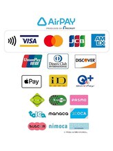 【キャッシュレス決済可能】Airpay導入店。お会計も楽々決済が可能