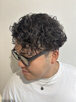 グラフ 立川(Graph.)&nbsp;リバースパーマ無造作ニュアンスツーブロックメンズ