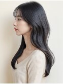 韓国風レイヤーロングウルフクラゲヘアーp2大宮20代30代40代