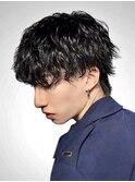 大分シャドウパーマメンズマッシュ波巻きパーマツイストパーマ