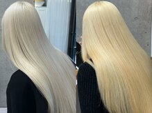 【抜きっぱなしブリーチカラー】ブリーチ／ダブルカラー／ケアブリーチ／学割／ブリーチなしダブルカラー