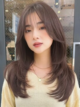 グランド(GRAND) ロングヘア30代40代ストレートレイヤー前髪なし前髪あり表参道