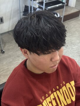 アイロン風緩めシャドウパーマ