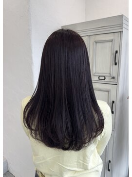 dark lavender & layer cut