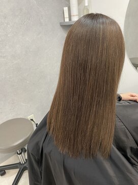 微還元トリートメント&グレージュカラー