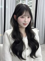 キティー サカエ(kiti SAKAE) 小顔 ロング レイヤーカット ハッシュカット ブルーブラック