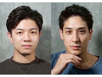 ヒロギンザ 青山店(HIRO GINZA)の写真/【個室理容室】フェードカットやセンターパート、スパイラルパーマ等20～50代から圧倒的支持◎
