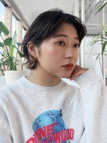 ガーデンヨコハマ(GARDEN YOKOHAMA) 暗めカラー/パーマスタイル/くせ毛カット/チャコールグレー