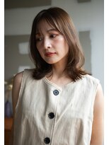 エインアンリー 明治神宮前(AIN.ANLY.)&nbsp;ミディアムパーマ、ミディアムパーマゆるめ、ニュアンスパーマ