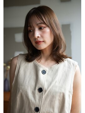 エインアンリー 明治神宮前(AIN.ANLY.) ミディアムパーマ、ミディアムパーマゆるめ、ニュアンスパーマ