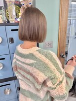 ヒビヲ(HIBIO)&nbsp;横浜ボブケアブリーチダブルカラーミルクティーベージュ