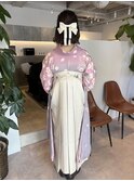 【marfe】卒業式袴＿袴着付け＿着物ヘアセット＿天王寺美容室