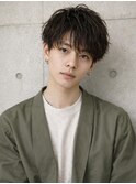 フェザーパーマ/ニュアンスパーマ軽めマッシュ/メイキー本厚木
