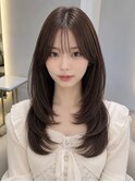顔まわりカット/後れ毛/韓国ヘア/くびれヘア/レイヤーカット