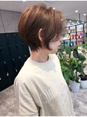 ゆとりハンサムショート×ロイヤルベージュ　style by 田爪