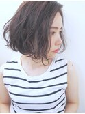 肩につかない重軽ボブ＊無造作ウェーブ