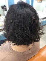 アラワラブルー(arrawarra blue)&nbsp;スタイリングなしパーマボブ/20代/30代/40代/50代/倉敷/白楽町