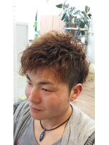 レシェル 岐阜(RECIEL) ツーブロック無造作パーマ