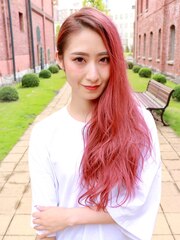 【glossy color】Wine red gradation